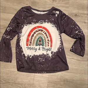 Merry and bright rainbow top